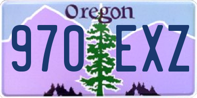 OR license plate 970EXZ