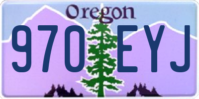 OR license plate 970EYJ