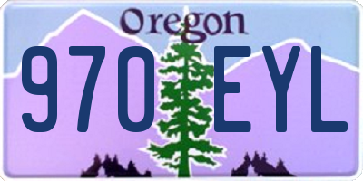 OR license plate 970EYL
