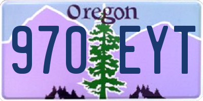 OR license plate 970EYT