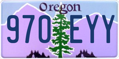OR license plate 970EYY