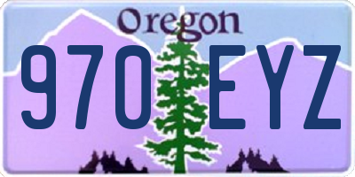 OR license plate 970EYZ