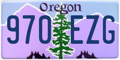 OR license plate 970EZG