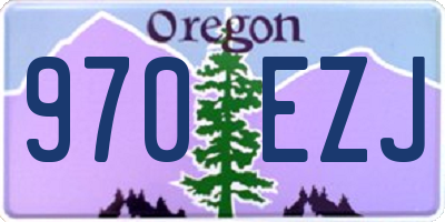 OR license plate 970EZJ