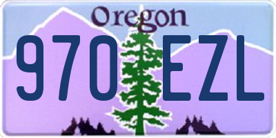 OR license plate 970EZL