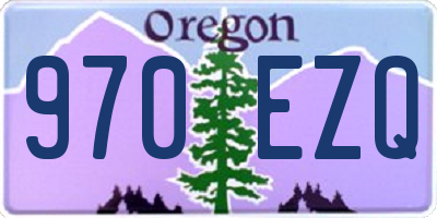 OR license plate 970EZQ