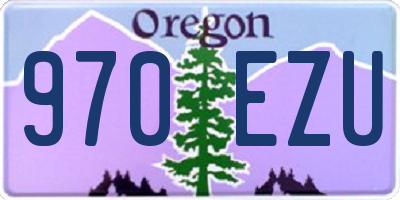 OR license plate 970EZU