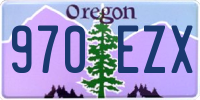 OR license plate 970EZX