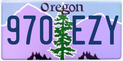OR license plate 970EZY