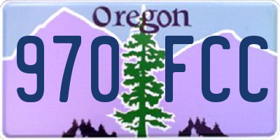 OR license plate 970FCC