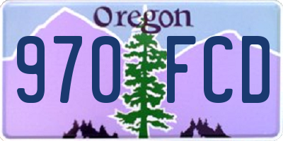 OR license plate 970FCD