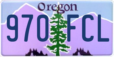 OR license plate 970FCL