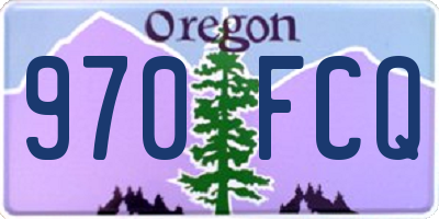 OR license plate 970FCQ