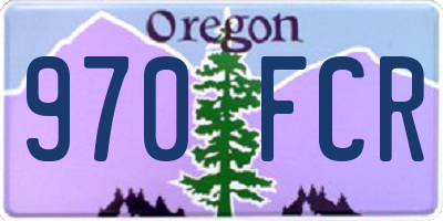OR license plate 970FCR