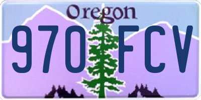OR license plate 970FCV