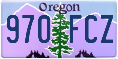 OR license plate 970FCZ