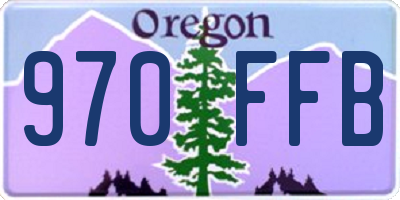 OR license plate 970FFB