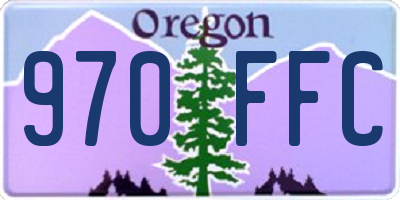 OR license plate 970FFC
