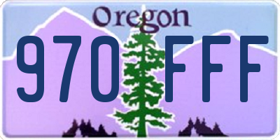 OR license plate 970FFF