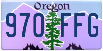 OR license plate 970FFG