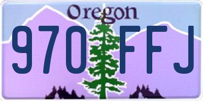 OR license plate 970FFJ