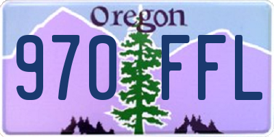 OR license plate 970FFL