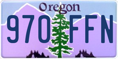 OR license plate 970FFN