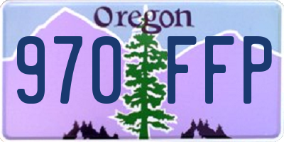 OR license plate 970FFP