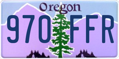 OR license plate 970FFR