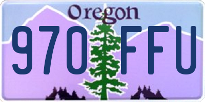 OR license plate 970FFU