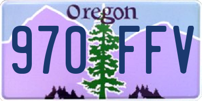 OR license plate 970FFV