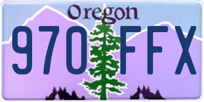 OR license plate 970FFX