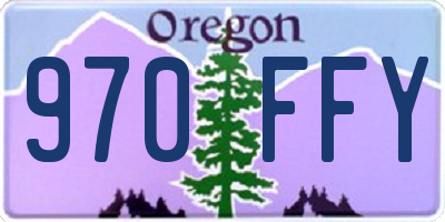 OR license plate 970FFY