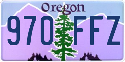 OR license plate 970FFZ