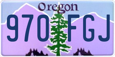 OR license plate 970FGJ