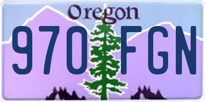 OR license plate 970FGN