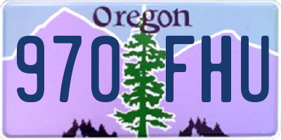 OR license plate 970FHU