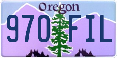 OR license plate 970FIL