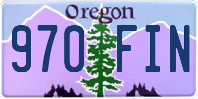 OR license plate 970FIN