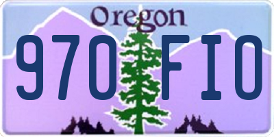 OR license plate 970FIO