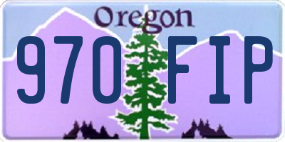 OR license plate 970FIP