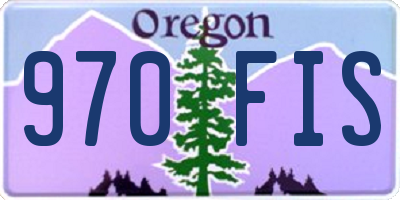 OR license plate 970FIS