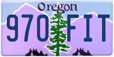 OR license plate 970FIT