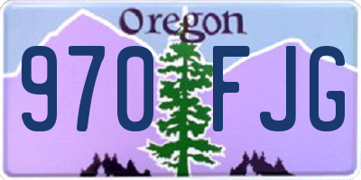 OR license plate 970FJG