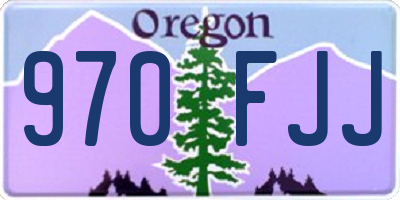 OR license plate 970FJJ