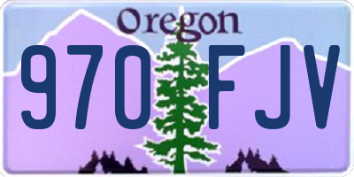 OR license plate 970FJV