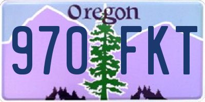 OR license plate 970FKT