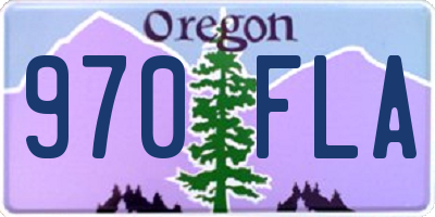 OR license plate 970FLA