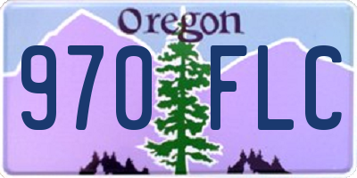 OR license plate 970FLC