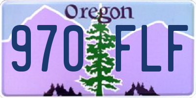 OR license plate 970FLF